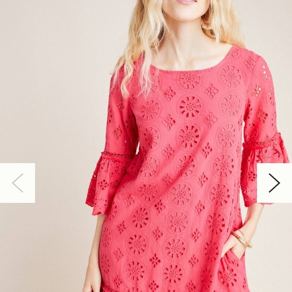 Anthropologie eyelet dress size 4 (fits like a 6-8) - Picture 1 of 3